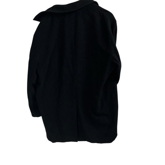 Claiborne Italian Wool Blend Black over coat size XXL - Picture 2 of 3